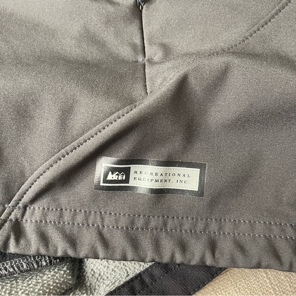 Rei Grey Zip Front Lightweight Fleece lined Jacket Sz XL - Picture 5 of 9